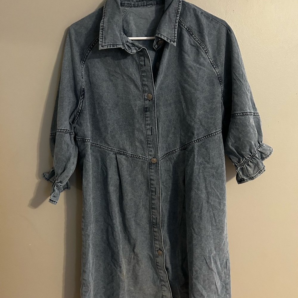 Source Unknown Denim Mini Dress